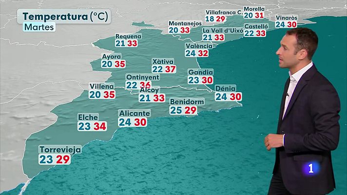 L'informatiu - Comunitat Valenciana - El tiempo en la Comunitat Valenciana 23/06/25