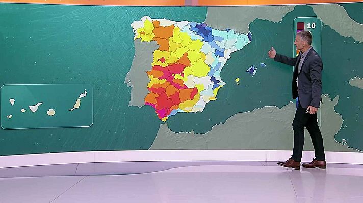 El tiempo - Tormentas y chubascos fuertes con granizo y rachas muy fuertes en noroeste de la meseta del Cantábrico