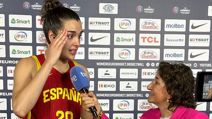 Baloncesto en RTVE - Paula Ginzo: "Hemos sacado como siempre el caracter, al final"