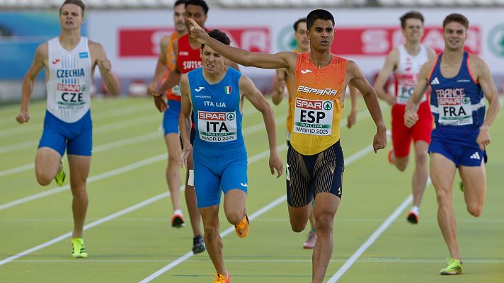 Atletismo - Mohamed Attaoui gana los 800 metros del Campeonato de Europa de atletismo por equipos