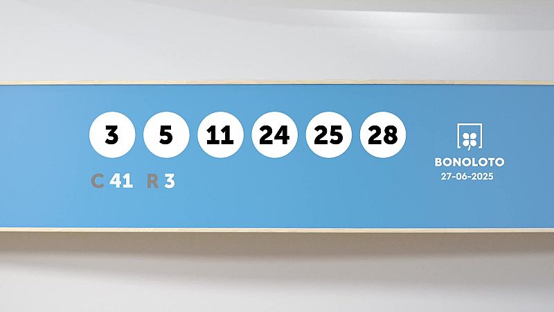 Sorteo de la Lotería Bonoloto del 27/06/2025 - Ver ahora