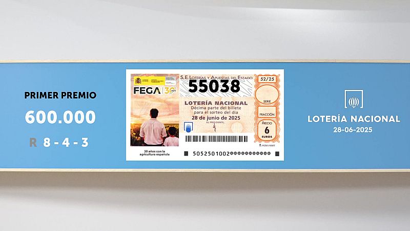 Sorteo de la Lotería Nacional del 28/06/2025 - Ver ahora