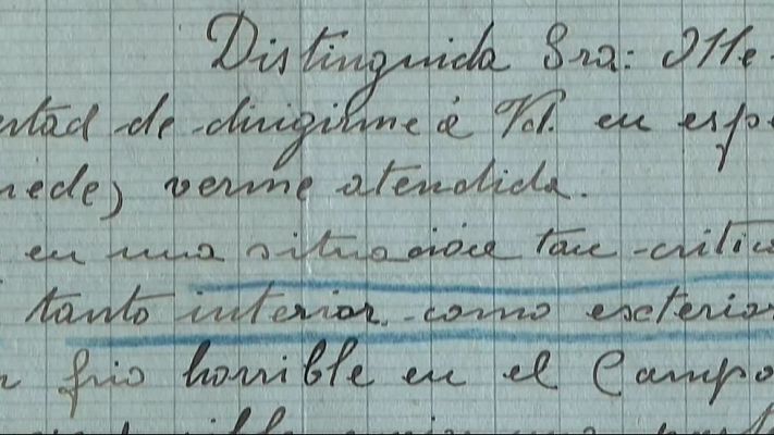Telediario Fin de Semana - Dos profesoras encuentran más de 2.300 cartas de exiliadas republicanas españolas en Francia del Archivo Nacional de París