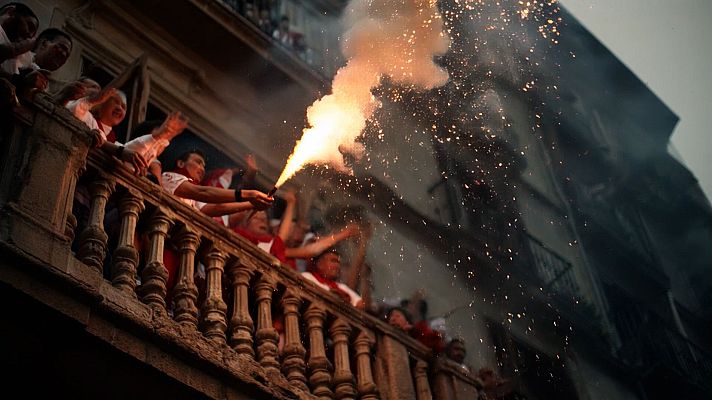San Fermín - El Chupinazo recreado con Inteligencia Artificial