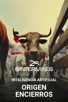 El origen de los encierros recreado con Inteligencia Artificial