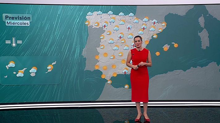 El tiempo - Tormentas y temperaturas significativamente elevadas