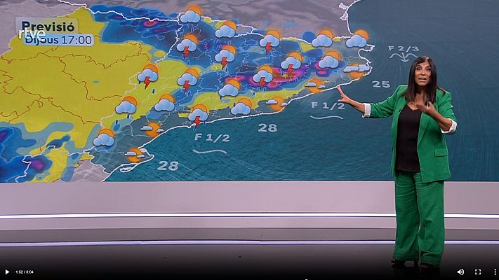 El temps - Calor intensa però no extrema. Més ruixats i tempestes