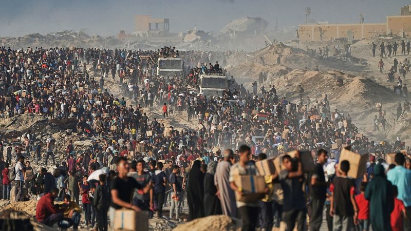 Una investigación desvela la violencia con la que mercenarios de EE.UU. tratan a los palestinos en los repartos de comida