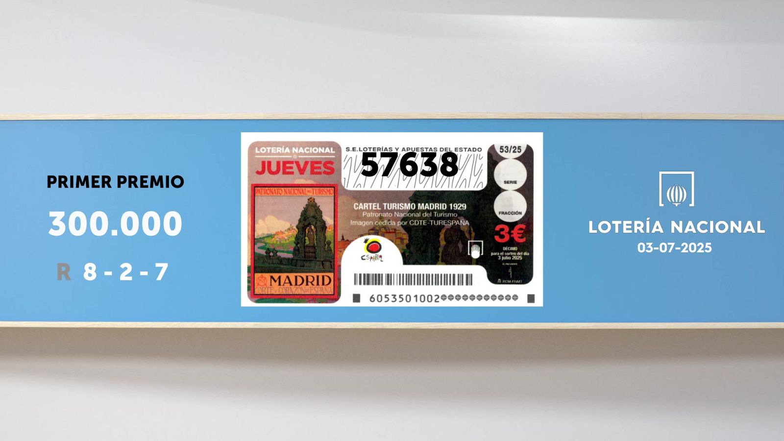 Sorteo de la Lotería Nacional del 03/07/2025 - Ver ahora