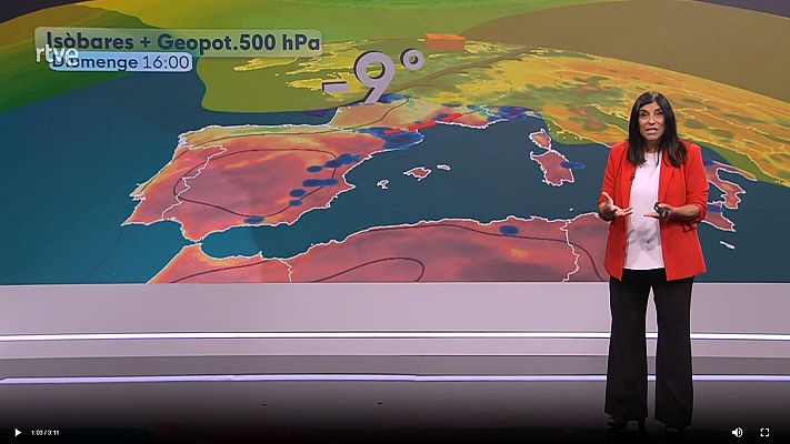 El temps - Calor intensa i tempestes fortes