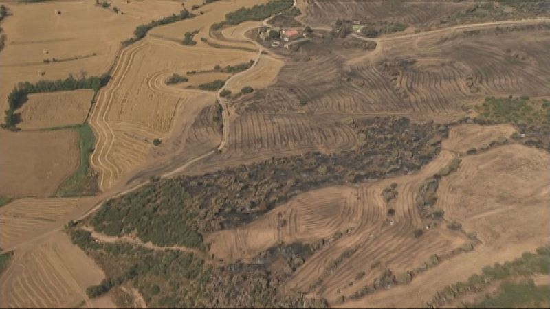 Els agents rurals delimiten el perímetre de l’incendi - L'Informatiu | Veure