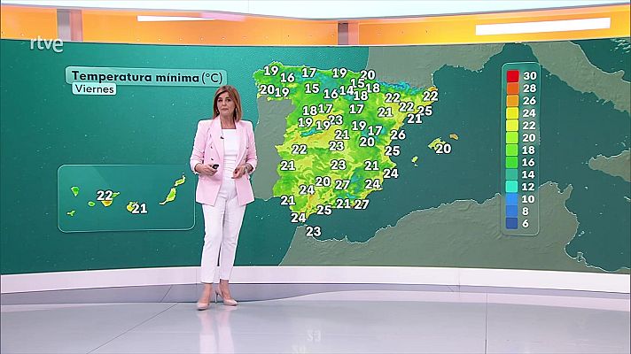 El tiempo - Chubascos localmente fuertes en Galicia, Ibérica y Pirineos