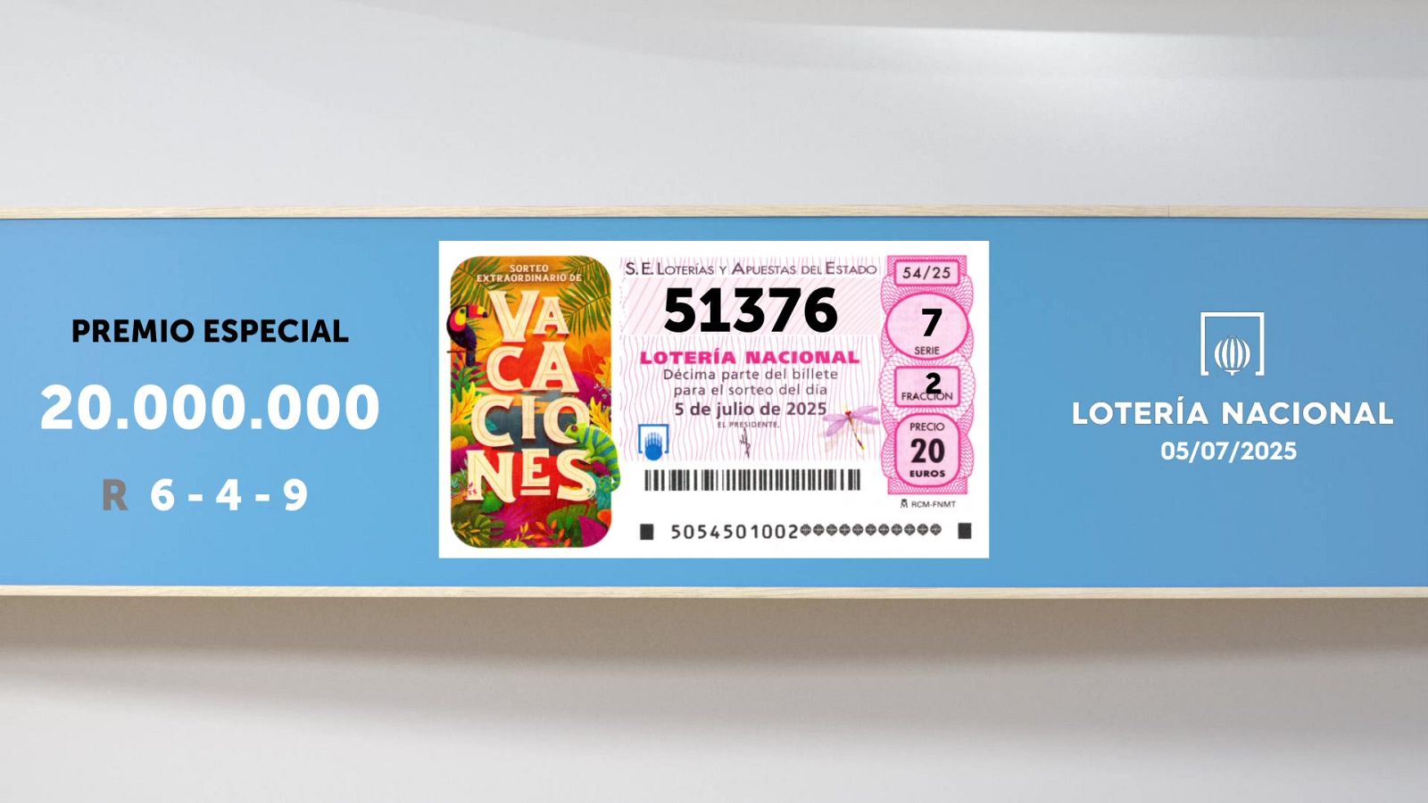 Sorteo de la Lotería Nacional del 05/07/2025 - Ver ahora