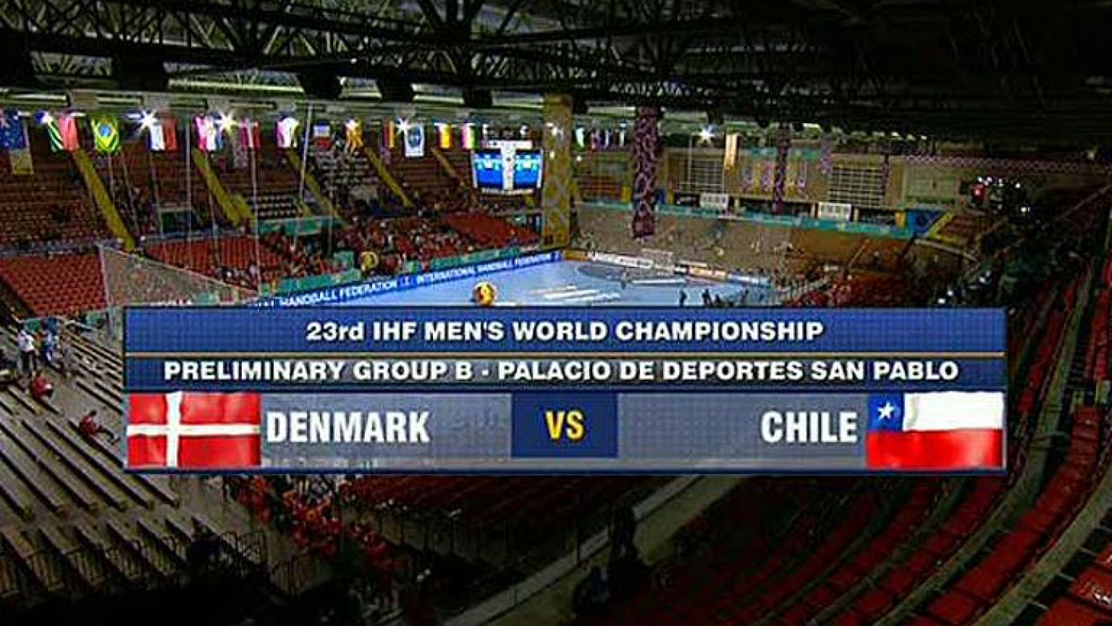 Mundial de Balonmano - Grupo B: Dinamarca - Chile