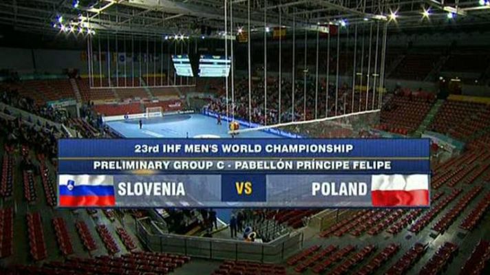 Mundiales de Balonmano - Grupo C: Eslovenia - Polonia