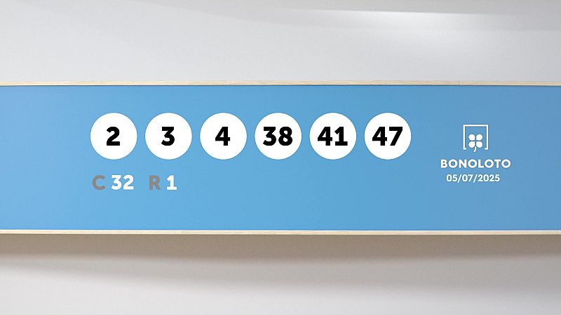 Sorteo de la Lotería Bonoloto del 05/07/2025 - Ver ahora