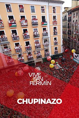 El chupinazo se resiste pero arranca los Sanfermines a grito de "viva Palestina libre"