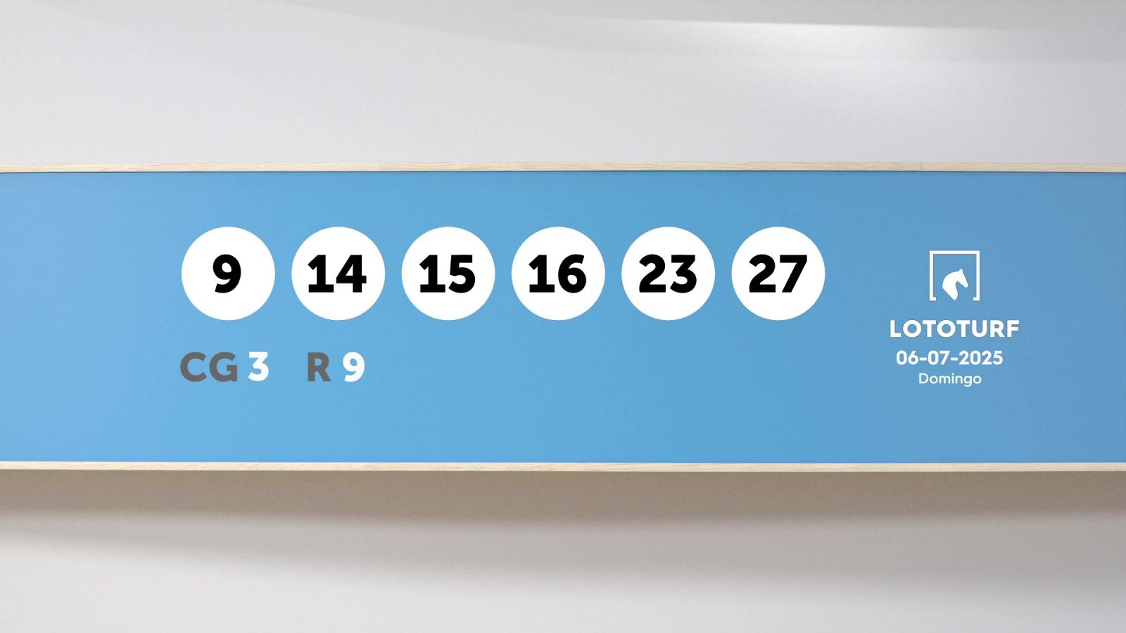 Sorteo de la Lotería Lototurf del 06/07/2025 - Ver ahora