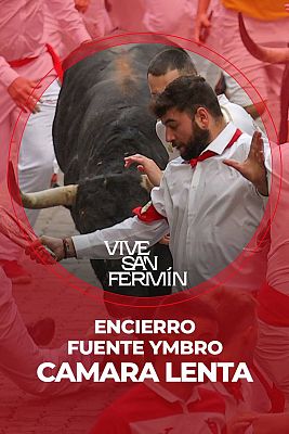 Primer encierro de San Fermín 2025: vídeo a cámara lenta