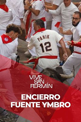 Primer encierro de San Fermín 2025 con toros de Fuente Ymbro