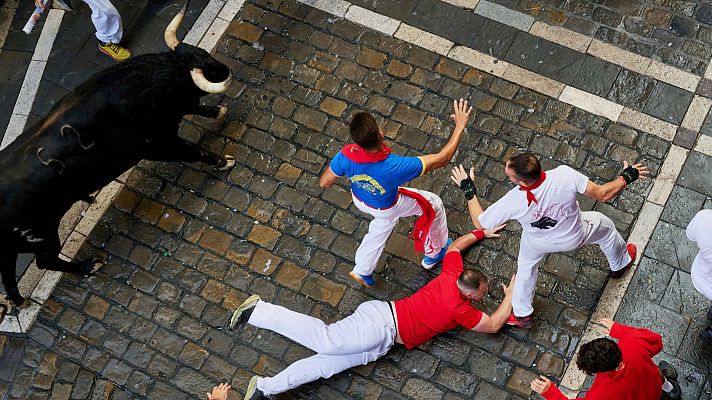 San Fermín - Cuatro contusionados en el primer encierro