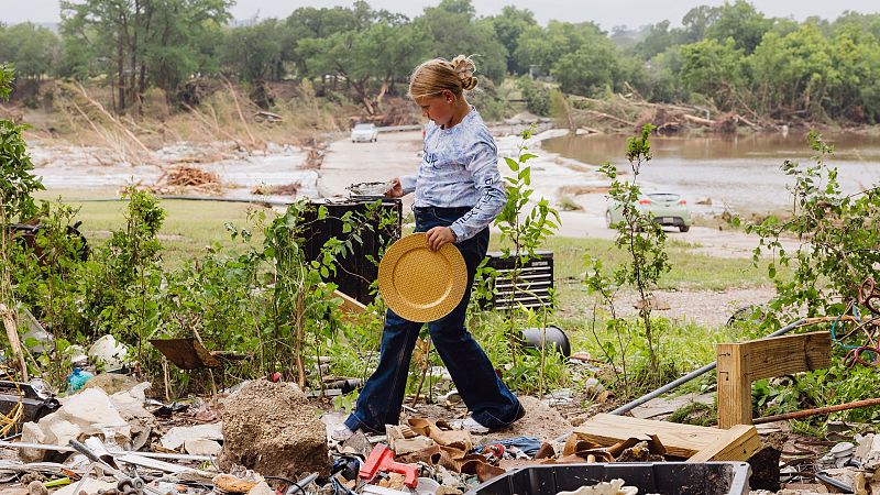 Continúan las labores de búsqueda tras las inundaciones en Texas (Estados Unidos)