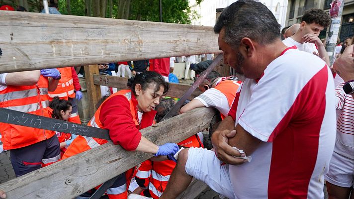 Telediario 1 - El otro lado de San Fermín: los que trabajan para que siga la fiesta