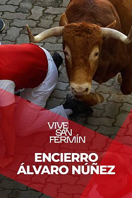 Tercer encierro de San Fermín 2025 con los Álvaro Núñez