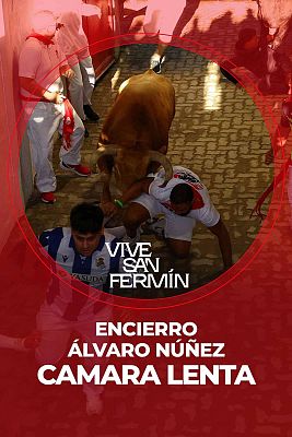 Tercer encierro de San Fermín 2025: vídeo a cámara lenta