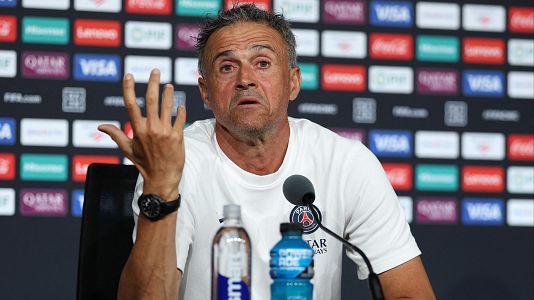 Luis Enrique: "El objetivo es muy motivante. Jugamos contra el club ms laureado del mundo"