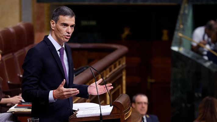 Informativo 24h - Sánchez dice que Feijóo busca hacer "una reforma a medida" para "salvar" a la pareja de Ayuso: "¡Qué descaro!"