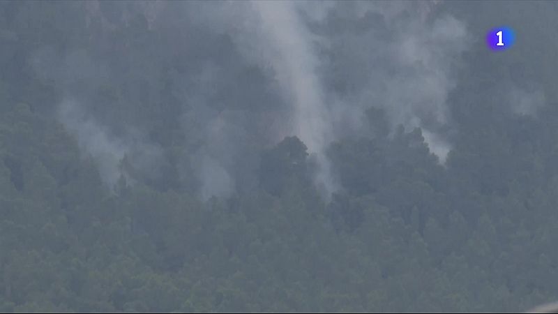 Els Bombers estabilitzen l’incendi del Baix Ebre però preocupa el canvi de temps