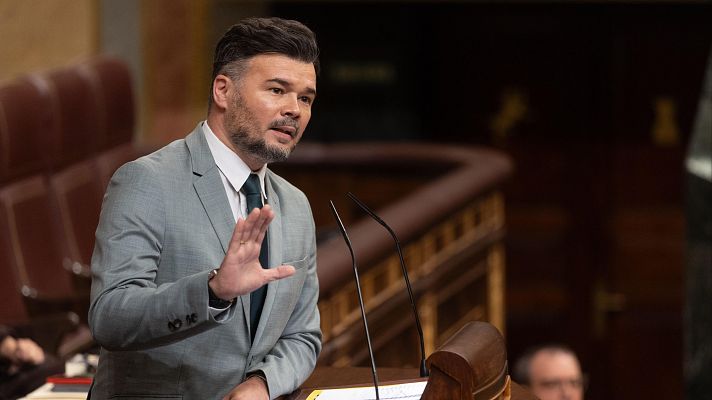 Informativo 24h - Rufián, a Feijóo y Abascal: "Entre España, su país, y Trump, escogen a Trump"