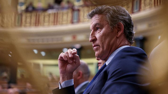 Telediario 2 - Indignación por el discurso de Feijóo: el PSOE cree que el PP ha traspasado los límites en el pleno del Congreso