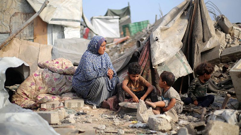 EE.UU. condiciona el fin de la guerra en Gaza a la liberación de rehenes y el desarme de Hamás - Telediario Matinal | Ver