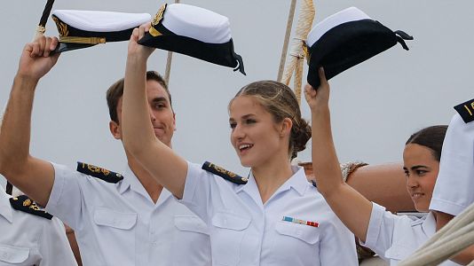 La princesa Leonor concluye su formacin naval tras siete meses a bordo de Elcano