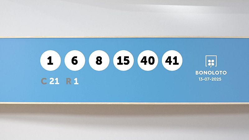 Sorteo de la Lotería Bonoloto del 13/07/2025 - Ver ahora