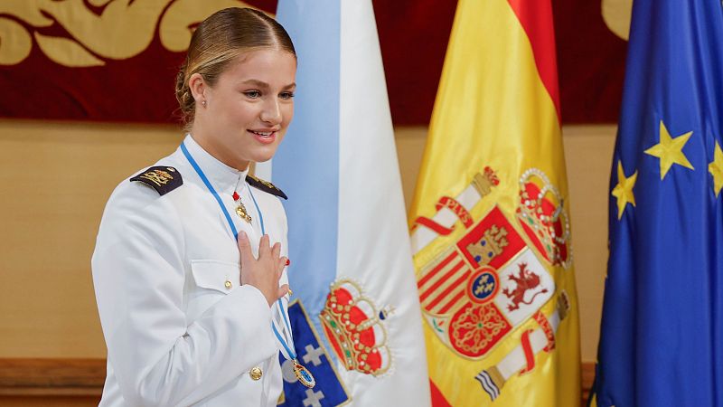 La princesa Leonor recibe la Medalla de Oro de Galicia | Ver