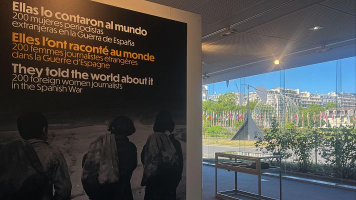 Telediario 2 - Una exposición en París recoge el legado de las reporteras en la Guerra Civil