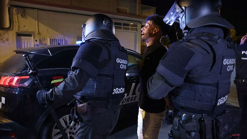 Noche de relativa calma en Torre Pacheco