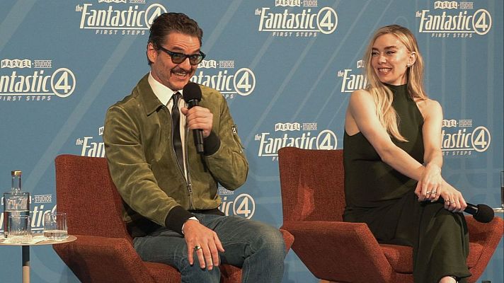Telediario 1 - Hablamos con Pedro Pascal, Vanessa Kirby y el resto del equipo de 'Los Cuatro Fantásticos: Primeros pasos'