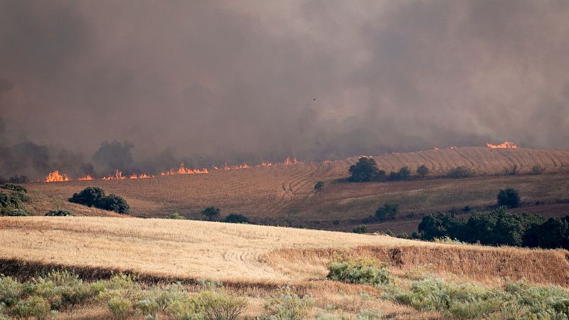 Alfonso Arriero, alcalde de Méntrica: "La situación es preocupante porque hace mucho aire"