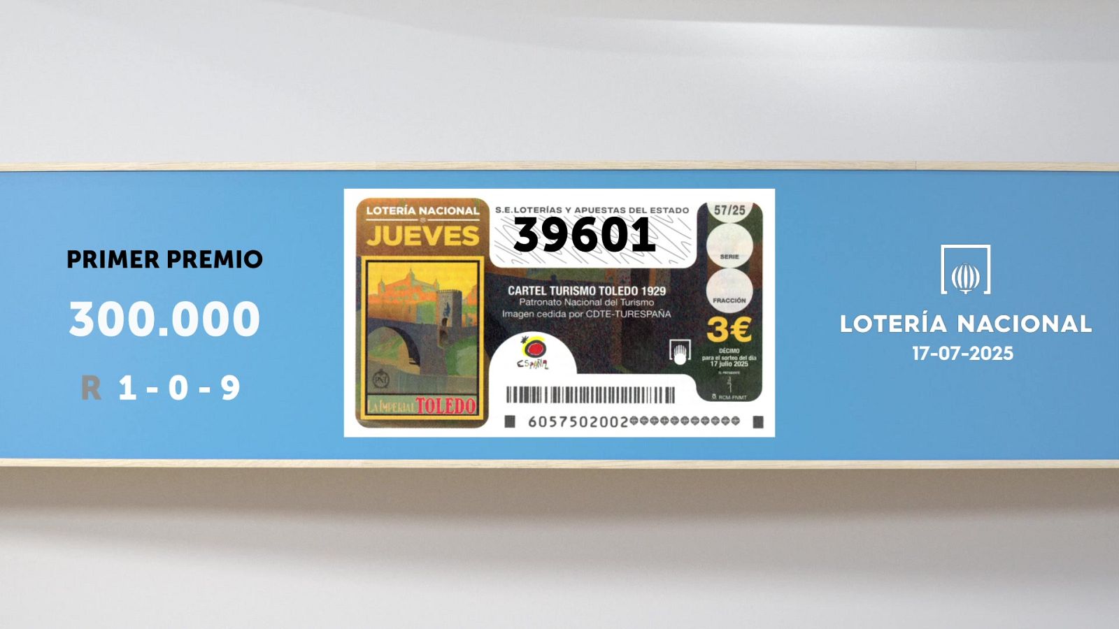 Sorteo de la Lotería Nacional del 17/07/2025 - Ver ahora