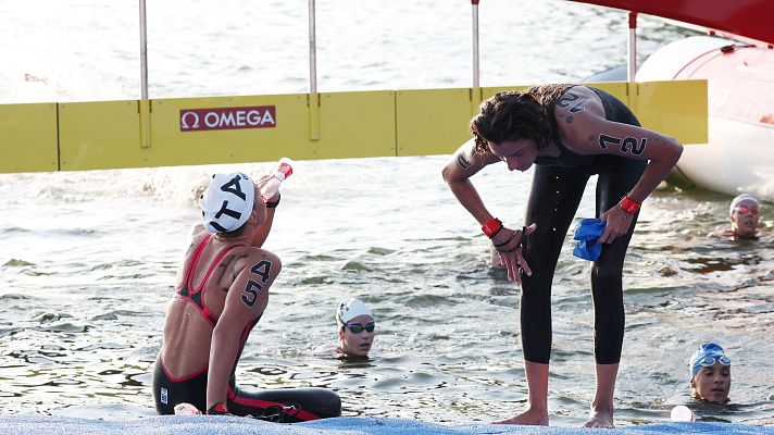 Natación - María de Valdés se queda a las puertas de las medallas en aguas abiertas (5 km)