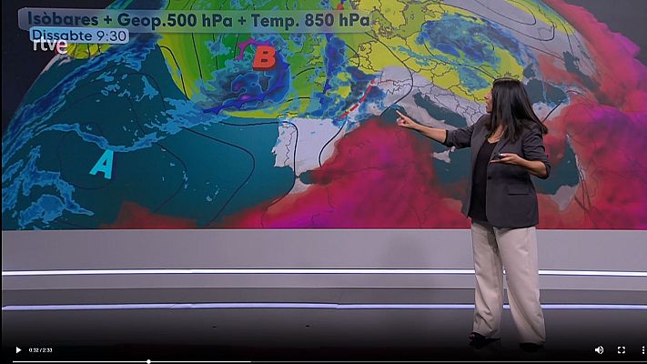 El temps - Petit canvi de temps: una mica menys de calor i una mica més d'inestabilitat