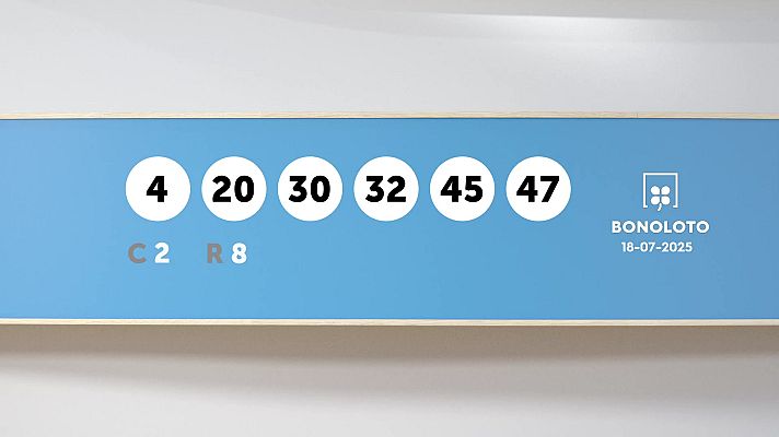 SELAE - Sorteo de la Lotería Bonoloto y Euromillones del 18/07/2025