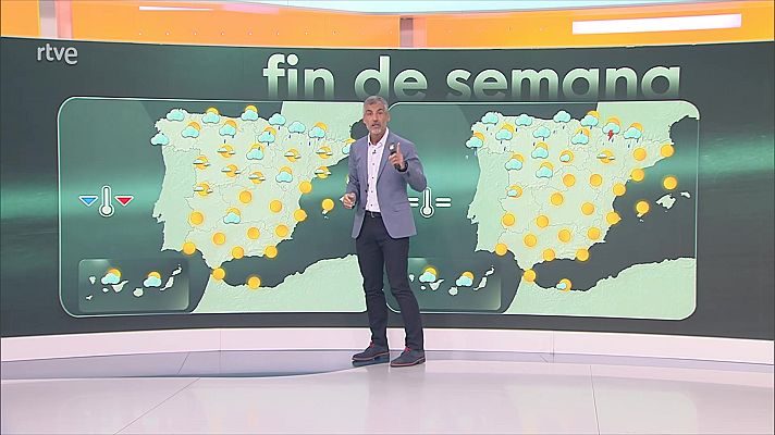 El tiempo - Descenso acusado y casi generalizado de las temperaturas máximas, salvo en Baleares donde aumentarán