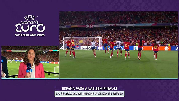 Eurocopa - Campeonato de Europa Femenino. Post 1/4 final: España - Suiza