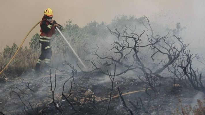 Informativo 24h - Alexandre Cerraledo, vicealcalde de Alcoy: "El fuego no ha pasado al parque natural de la Font Roja"