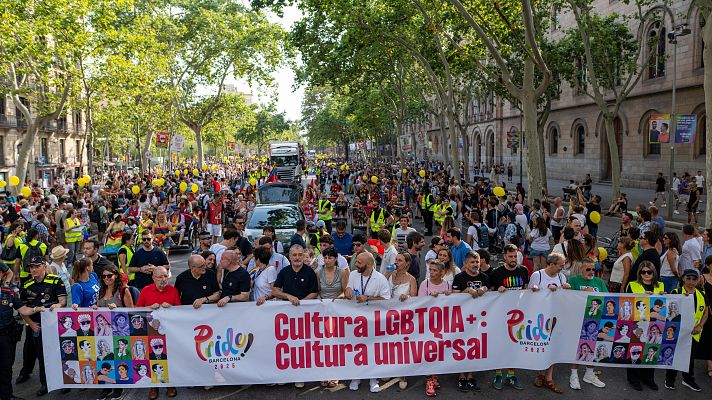 Telediario Fin de Semana - El Pride Barcelona 2025 reivindica la Cultura LGTBQIA+: "Cultura universal"